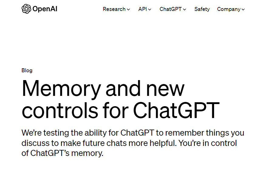 OpenAI“剧透”下一新功能：ChatGPT将拥有“永恒”